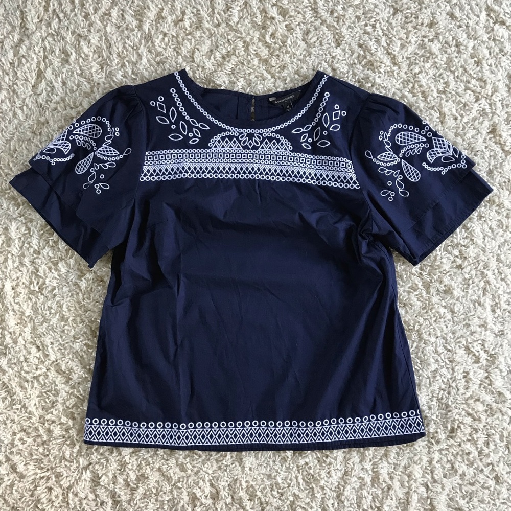 Banana Republic Blue Top. Size Medium NWT